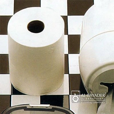 Al Bayader Embossed Maxi Paper Roll 1Ply 300 Meter tissue rolls