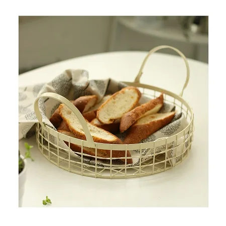 Metal Different Color Bread Basket With Prime Quality Customized Size And Shape Wire Storage Baskets
