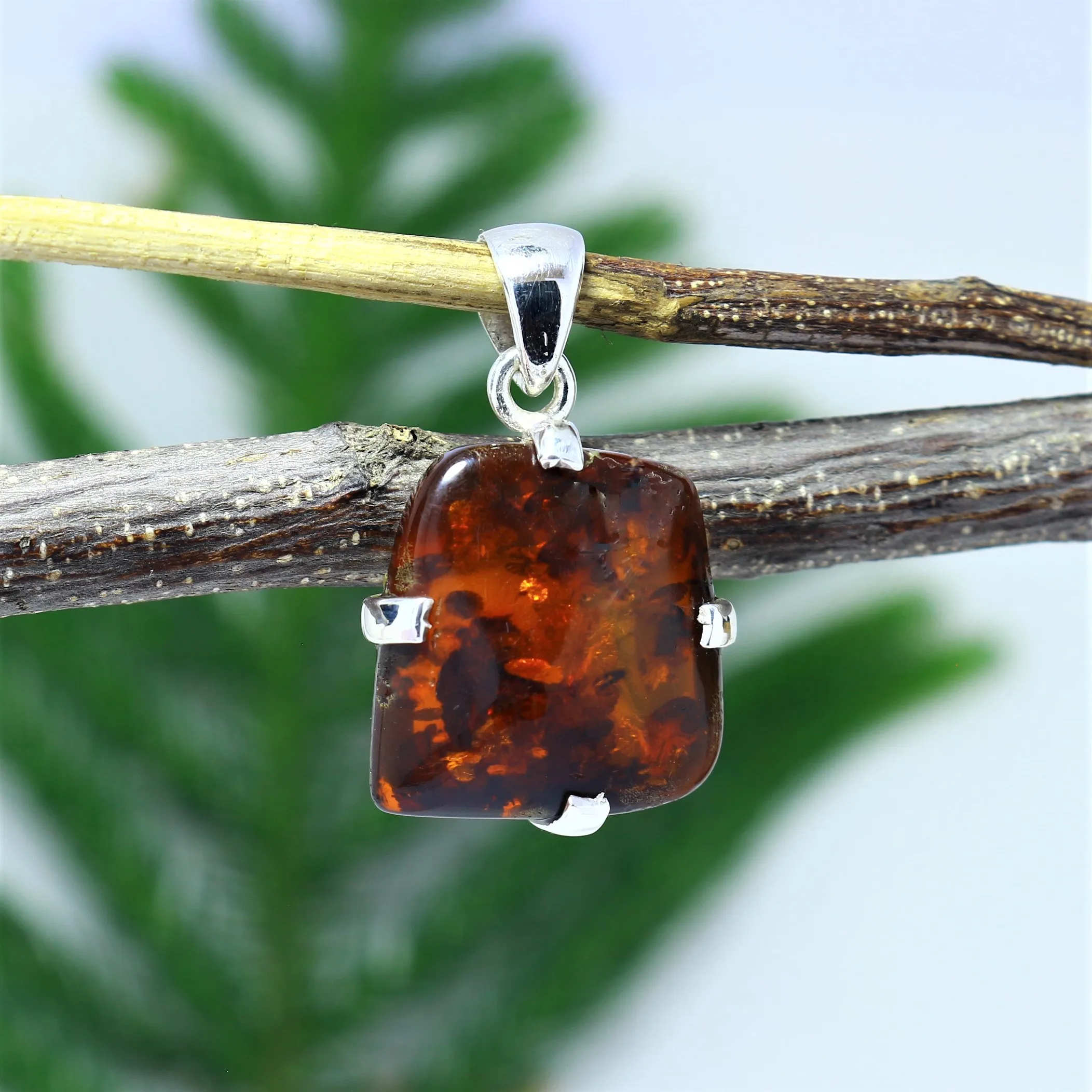  Серебряный кулон янтарного цвета подвески из стерлингового серебра 925 пробы Современный дизайнерский ювелирные изделия ручной работы подарочное ожерелье