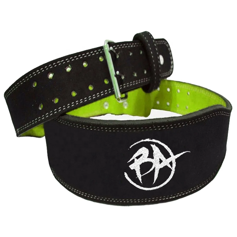 High Quality Leather Black supplier fitness belt weight lifting custom weightlifting belt with logo