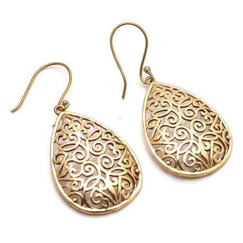 Vintage Selling Earrings Artificial Jewelry Long Earrings With Rustic Leaf Small Gift White Party Trendy Digital Dress Room