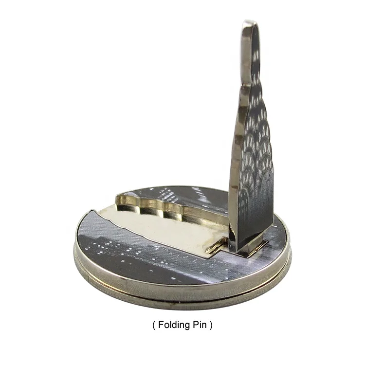 Custom Logo Folding Enamel Metal Magetic Ball Marker