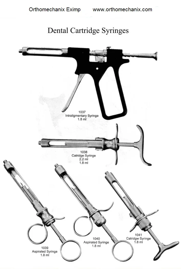 Top Quality Best Price Dental-Intraligamental-Syringe in colors Gun Style Syringe Sizes 1.8 and 2.2 ml Dental Surgery instrument