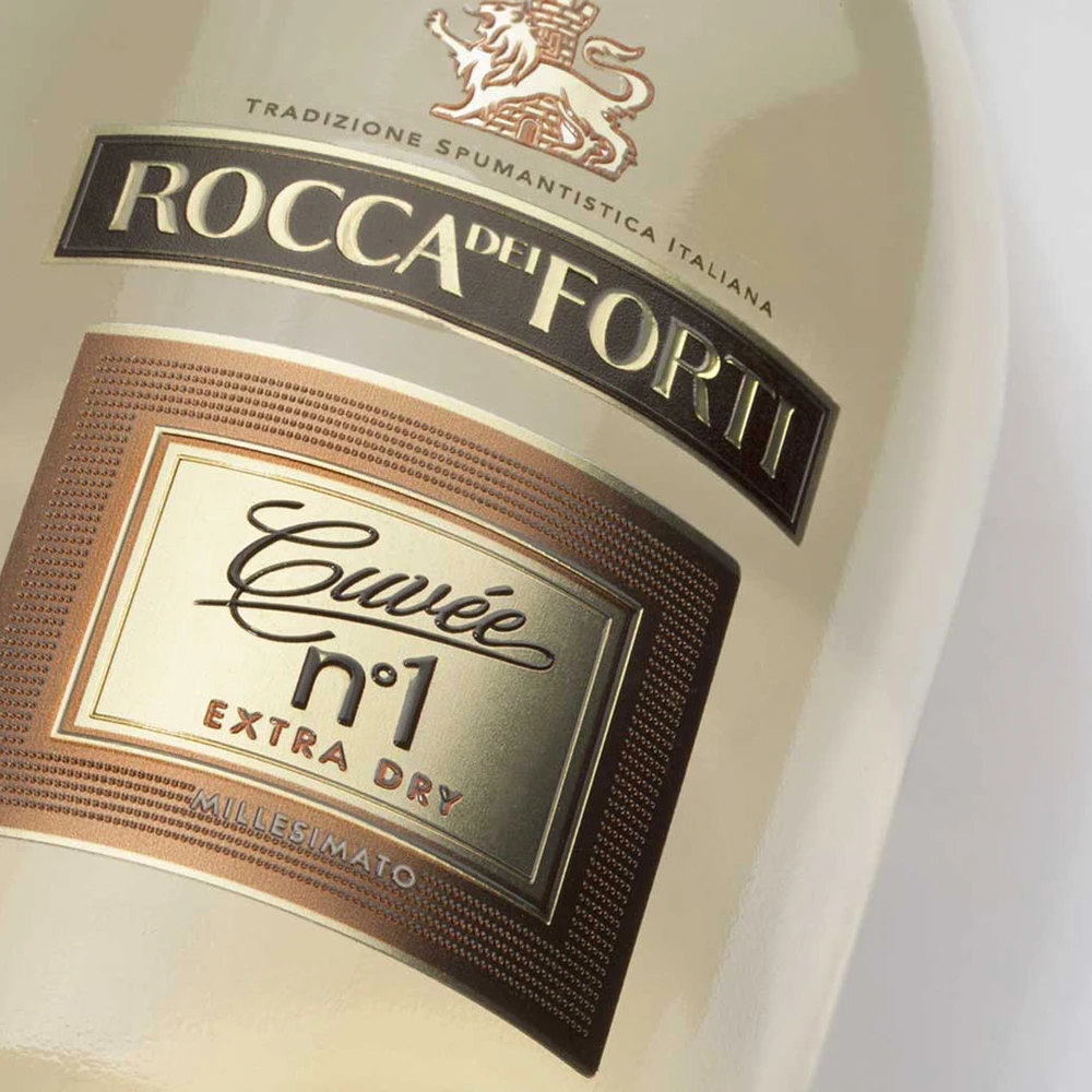  Итальянское Сверкающее вино Rocca dei Forti Cuvee n.1 Экстра сухие millesimanto 750 мл стеклянная бутылка поставка