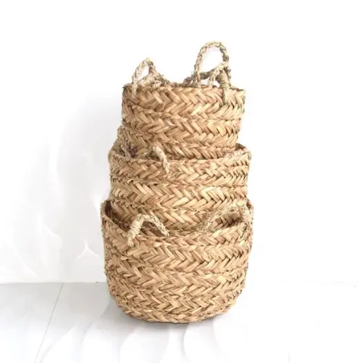 Eco-friendly Seagrass Plant Pot Hanging Basket Cheap Price Popular Natural Handmade in Vietnam Home Garden Decoration CLASSIC