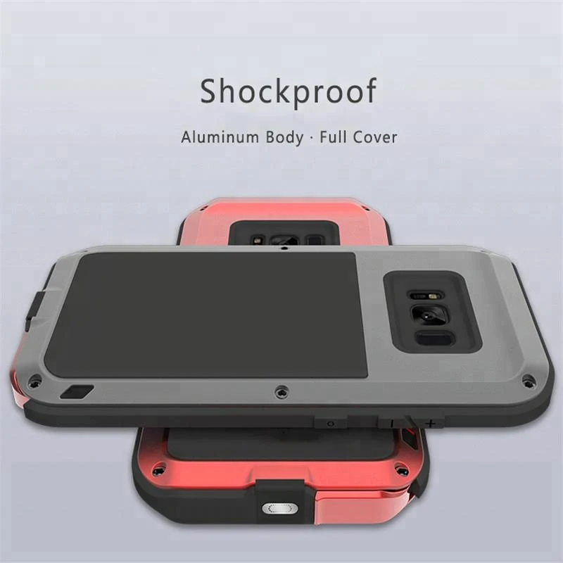 3 In 1 Armor Shockproof  Waterproof Case TPU Metal Hybrid Phone Case  For Samsung Galaxy S8 Plus Case Coque