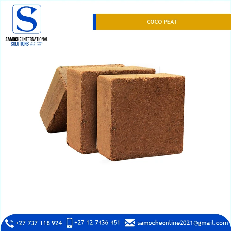 Direct Factory Sale on Bulk Selling Coco Fiber Material Coco Peat Block at Least Price