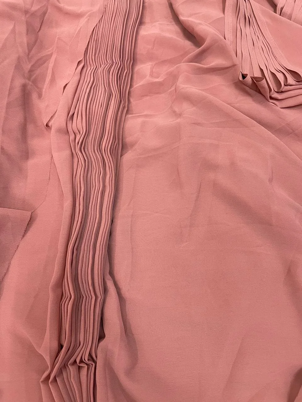 FAUX GEORGETTE POLYESTER FABRICS DYED FABRICS HOT SALE FOR GARMENTS CHEAPEST RATES