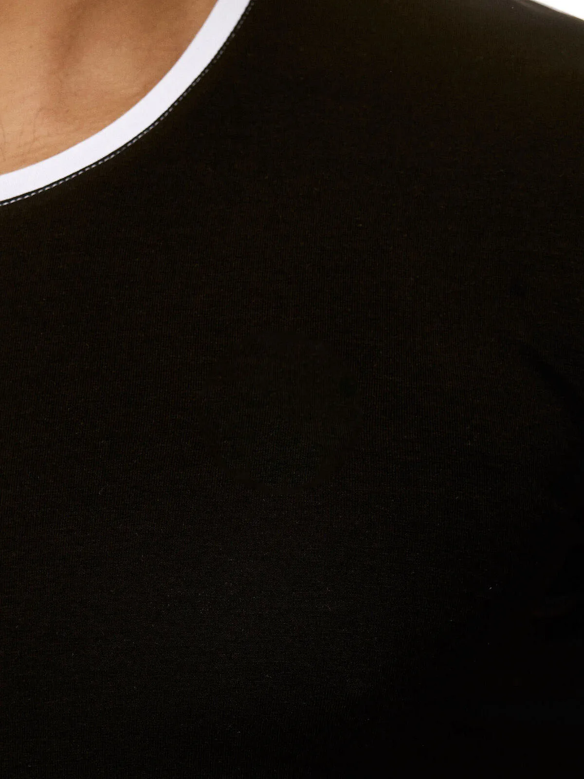 Оригинальный производитель двухцветная хлопковая Футболка Pima с круглым вырезом реглан