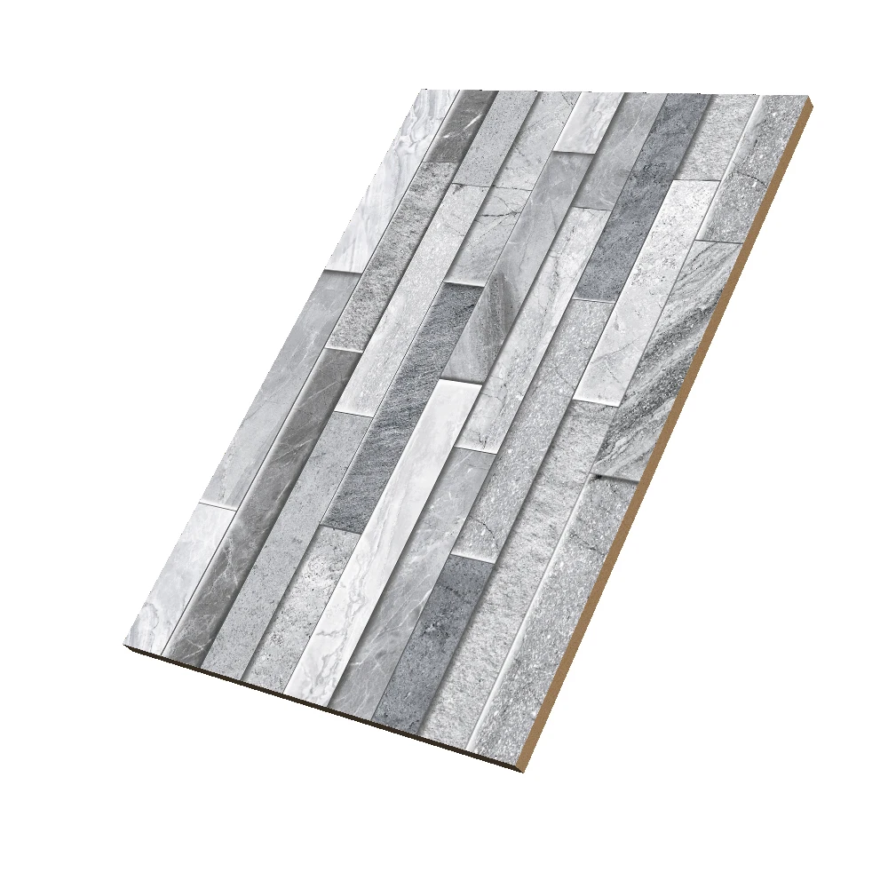 Most Popular best white and gray color modern outdoor tiles 300x450 mm wall tiles glossy finish