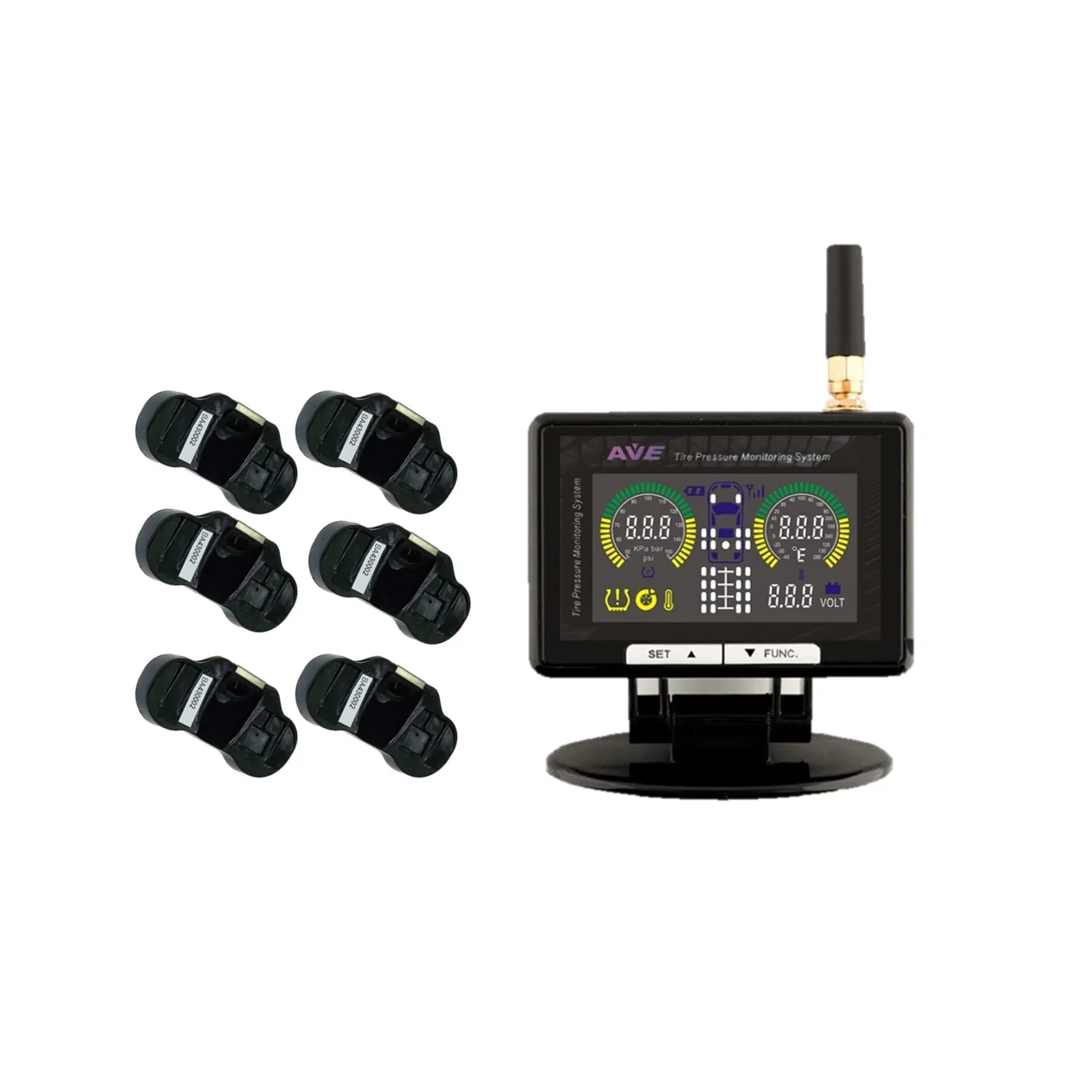 Wireless 6 wheel external sensor TPMS