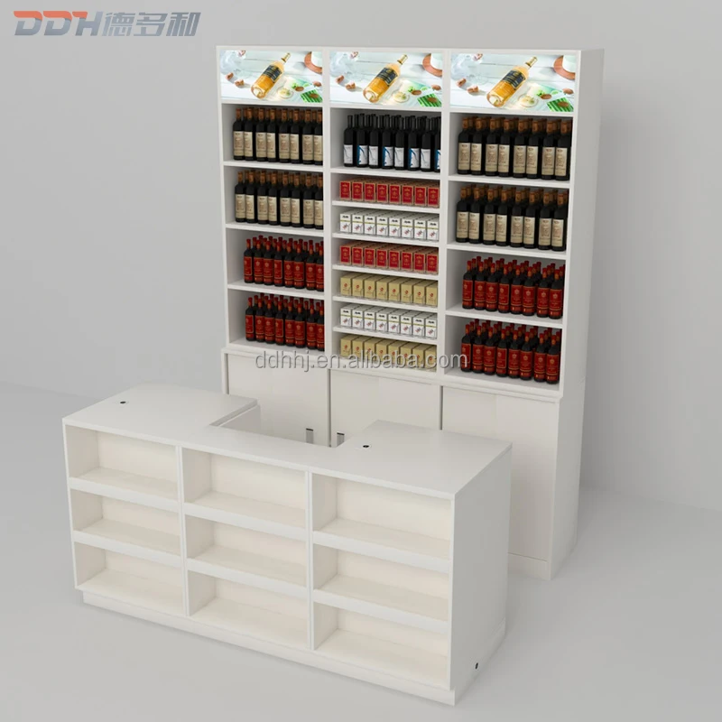  Alibaba розничные продажи Ddh-удобный магазин счетчика прямоугольник дисплей продукты DEDUOHE