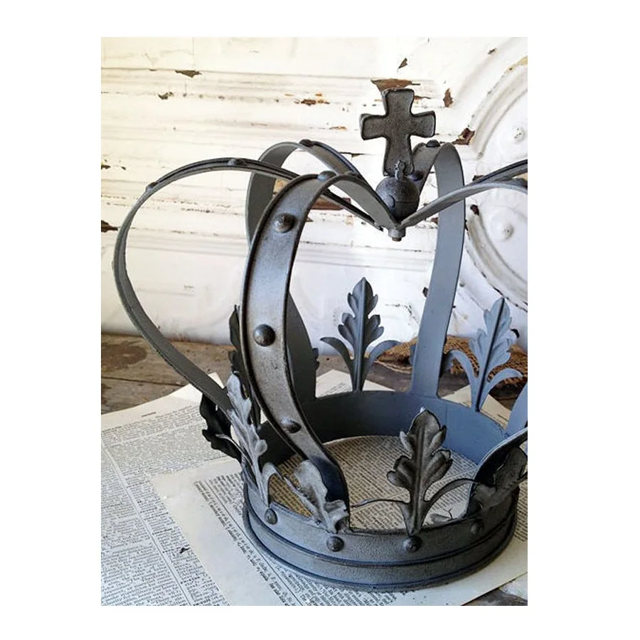 Metal Nickel Star Crown For Home Decor