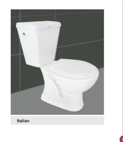  Итальянская керамическая санитарная посуда из двух частей для унитаза Сделано в Индии