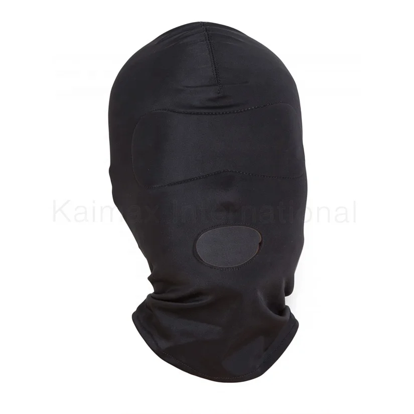 
Bondage Hood Mask Stretchy Spandex Full Head Hood Mask 
