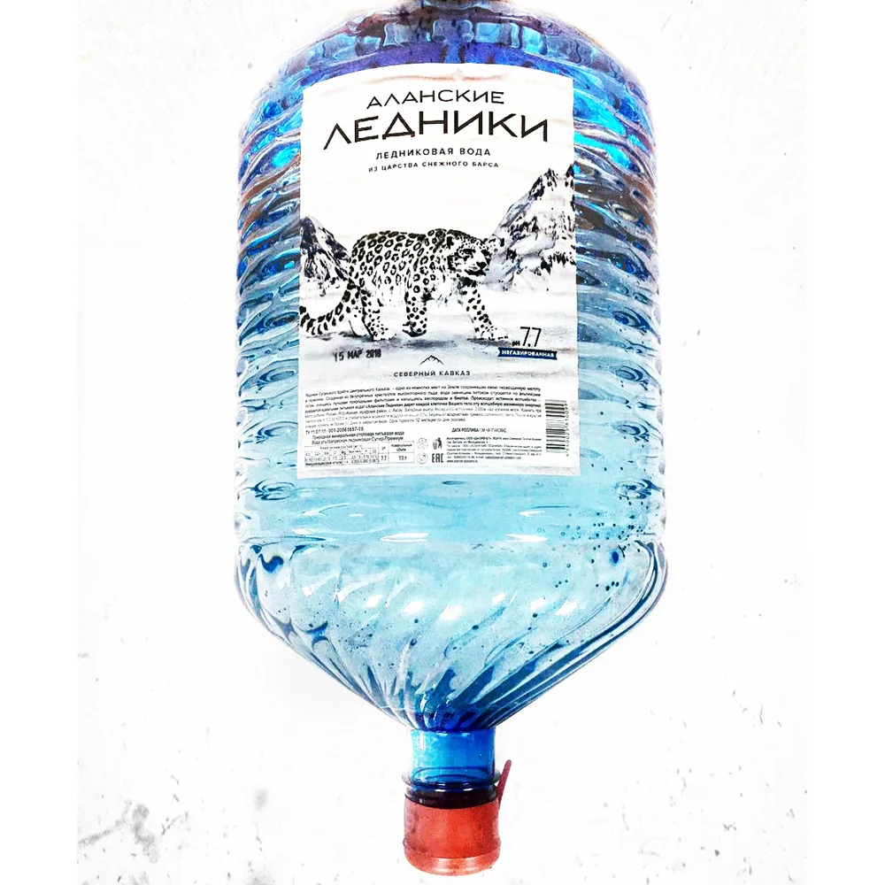 
Drinking clean glacier water, 19 liter PET bottles 