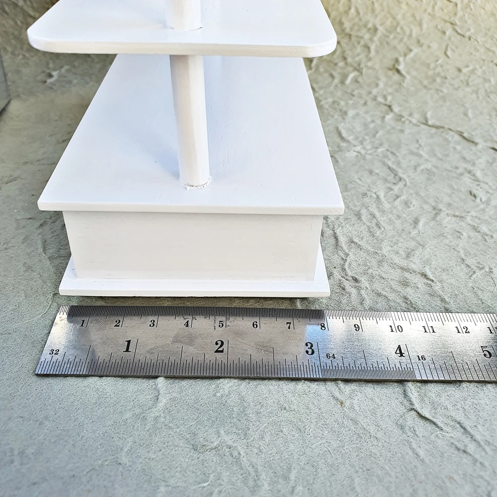 Mini DIY Wooden Cabinet for Toy Bakery Cake Pie Handmade 60x Dollhouse Christmas Gift Set for Kids