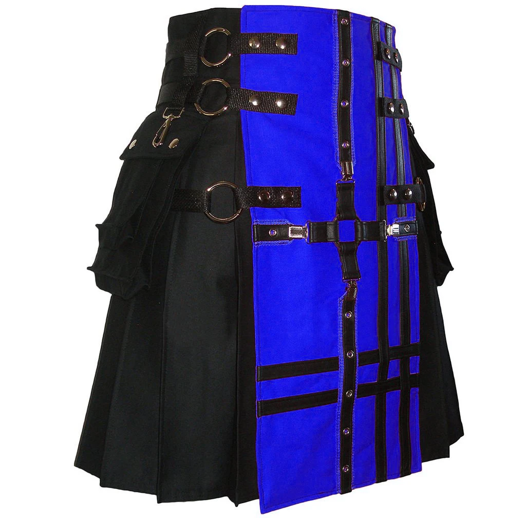 Модный мужской синий с черным ремешком Kilt