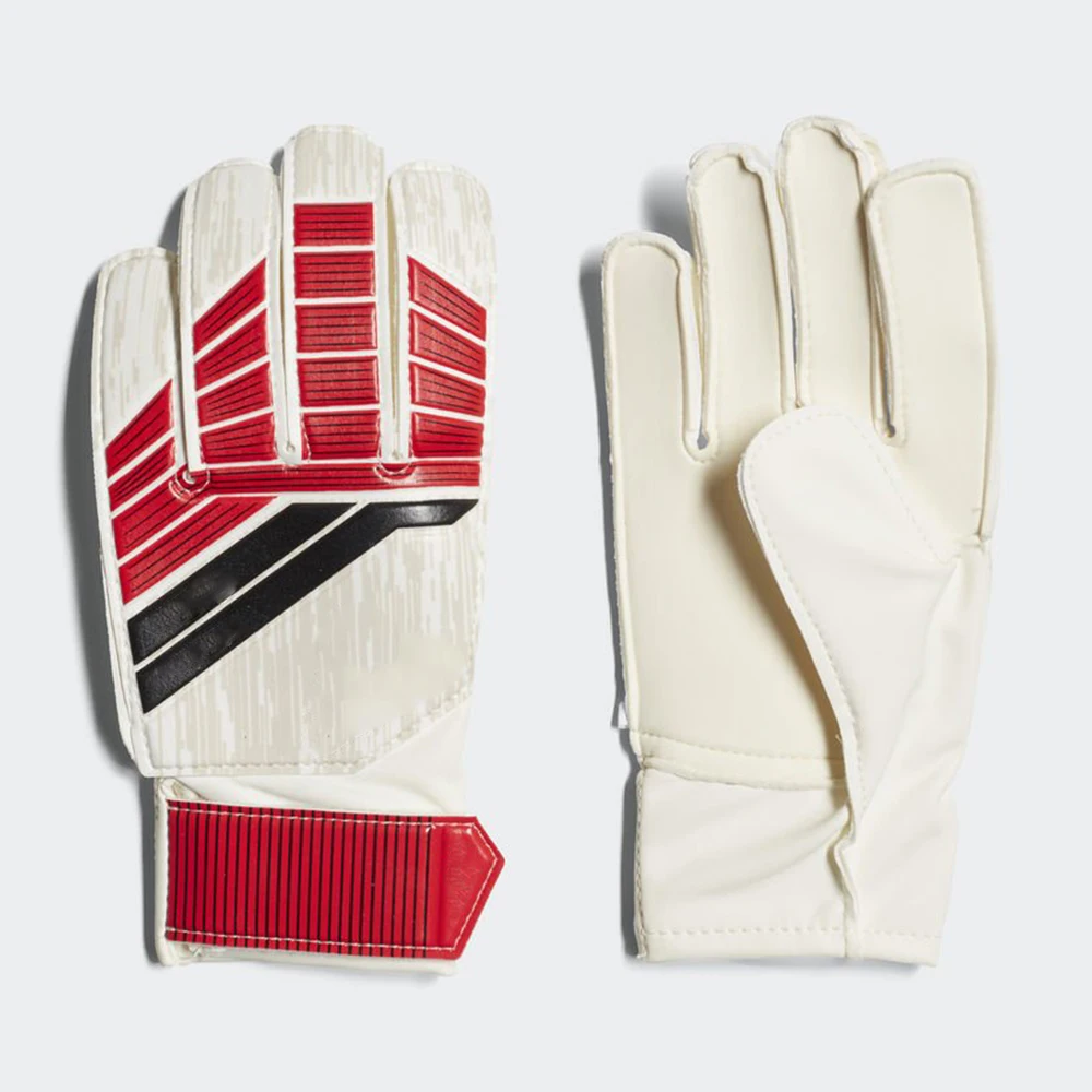 Оптовая продажа, кожаные перчатки для вратаря, с регулируемым запястьем