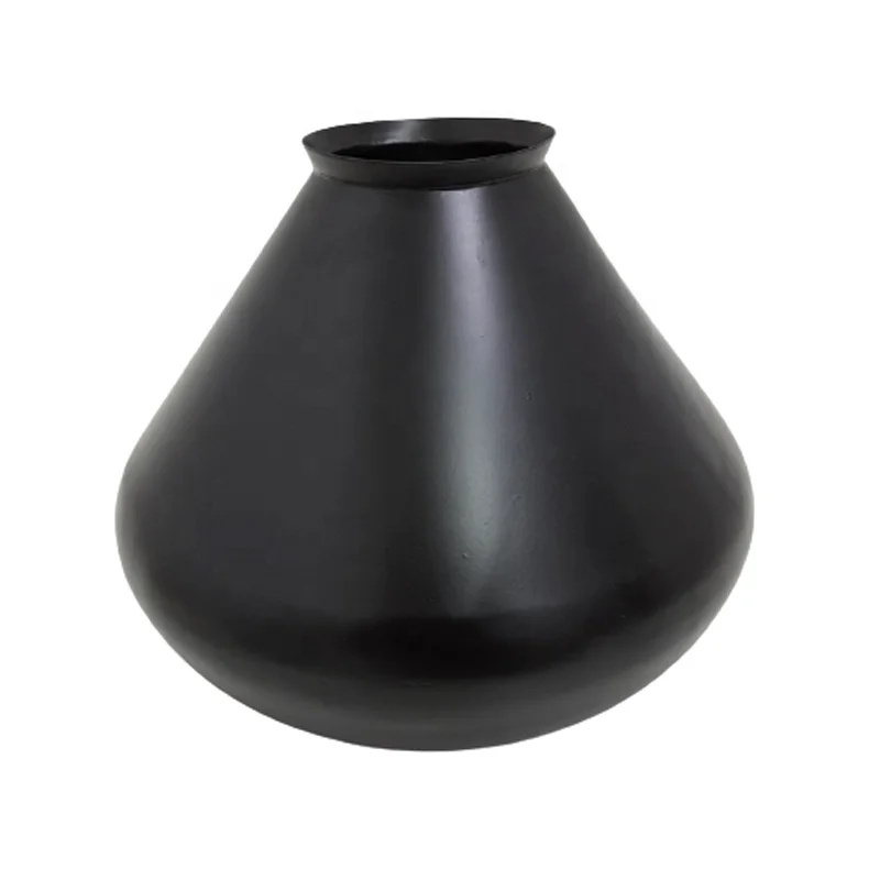 Домашняя декоративная настольная железная металлическая наклейка эмалированная Цветочная ваза светло-серая современный дизайн для стены пола и свадьбы ручная