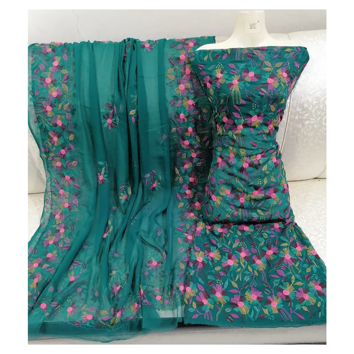 Традиционная индийская Пакистанская мусульманская одежда Salwar kameez платье ручной работы для на шелке шифоновая ткань