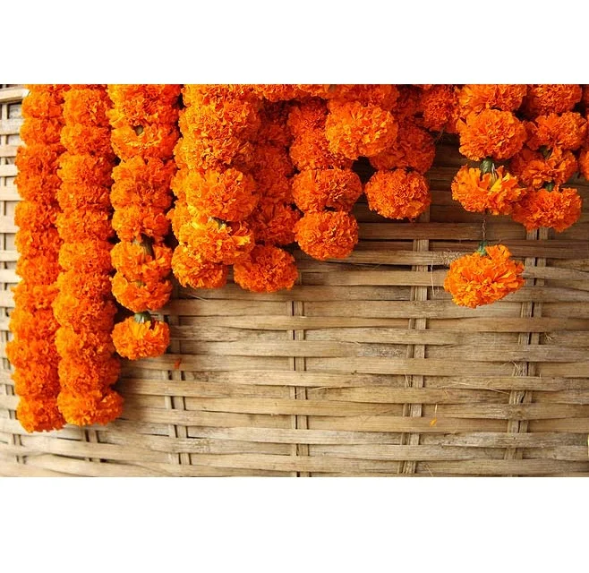 Праздничное украшение, гирлянда Kadambam, индийские натуральные цветы от ИНДИЙСКОГО Производителя, экспортер