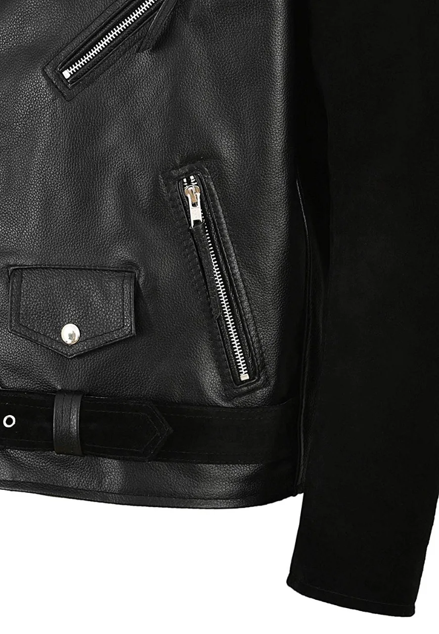 2022 Men Brown Cow Hide Leather Distressed Jacket Customized Logo And Color Best Quality