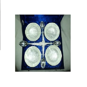 Silver Brass Bowl With