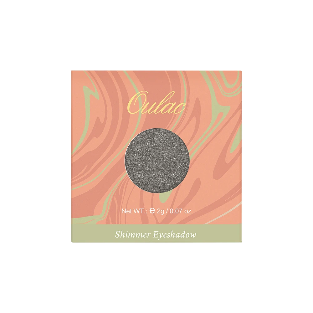 portable  single shimmer metallic eyeshadow palette smooth touch high pigmented