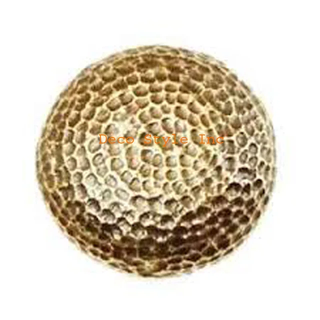 Hammered Knob in Antique Brass