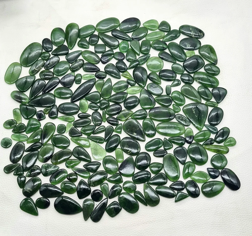 Natural Serpentine Cabochon Stones Loose Green Serpentine Palm Stones Available For Sale handmade jewelry
