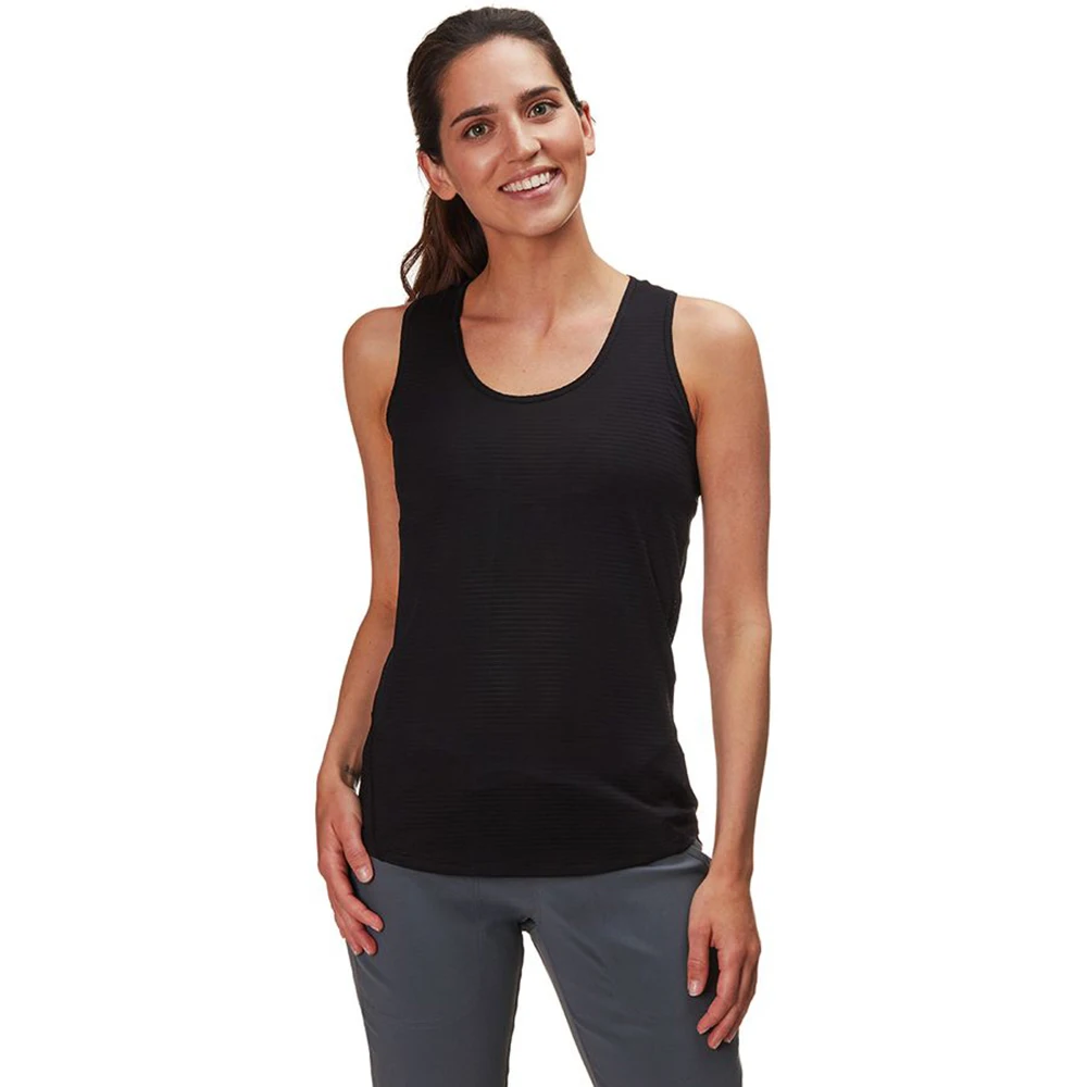 Cotton Made Full Black Simple Durable Women Gym Wear Sports Singlets For Sale With OEM Service