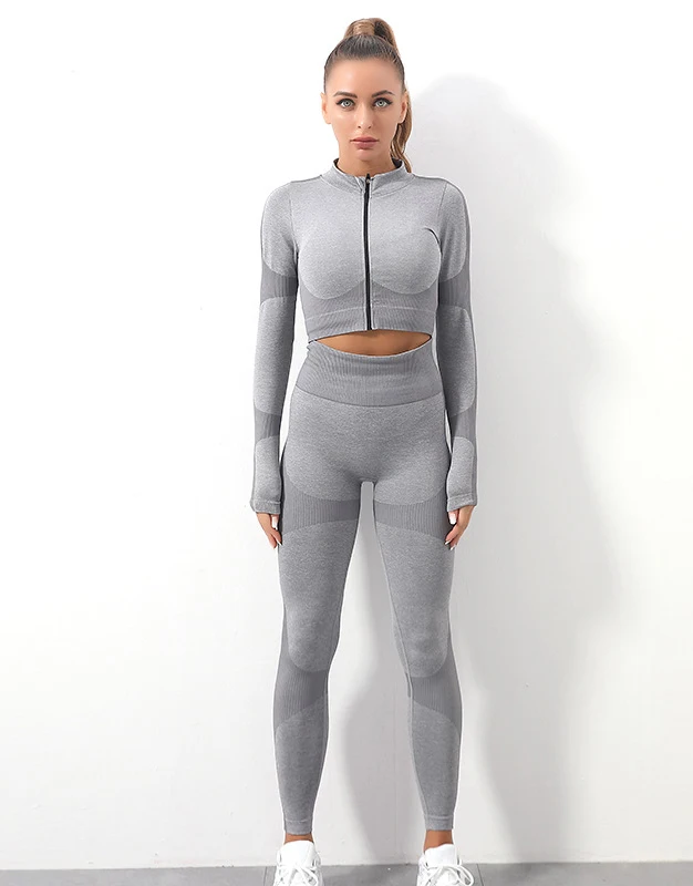 Fitness Wear Yoga Apparels Women Outdoor Seamless Sets Blank Sport Yoga Bra and Leggings Set with Custom Logo