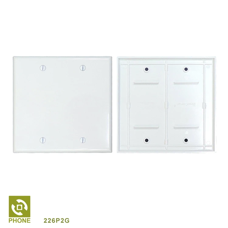 Пустая двойная банда пластиковая настенная пластина для нас