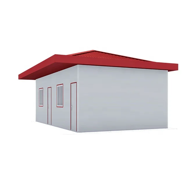 Low cost steel frame construction site easy build prefabricated house for Vietnam dining house