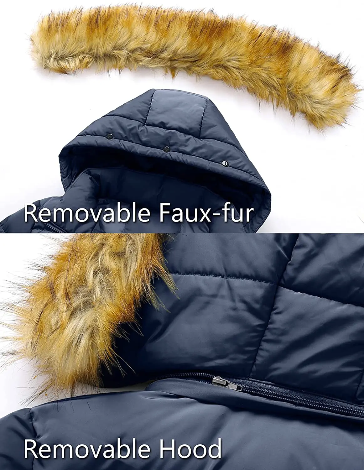 Высококачественная женская зимняя пуховая куртка пуховик парка пальто со съемным меховым капюшоном