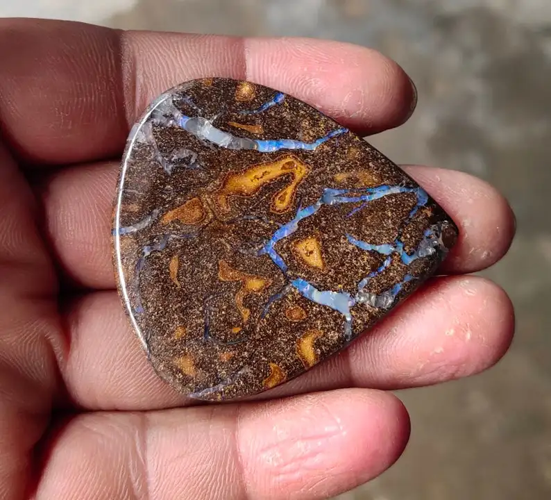 Energy Healing 100% Natural Brown Boulder Opal Loose Gemstone for Jewelry Making Precious Loose Cabochon Gemstones at Bulk Rates