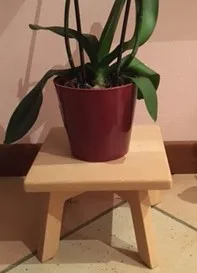 SMALL FOLDING WOODEN STOOL