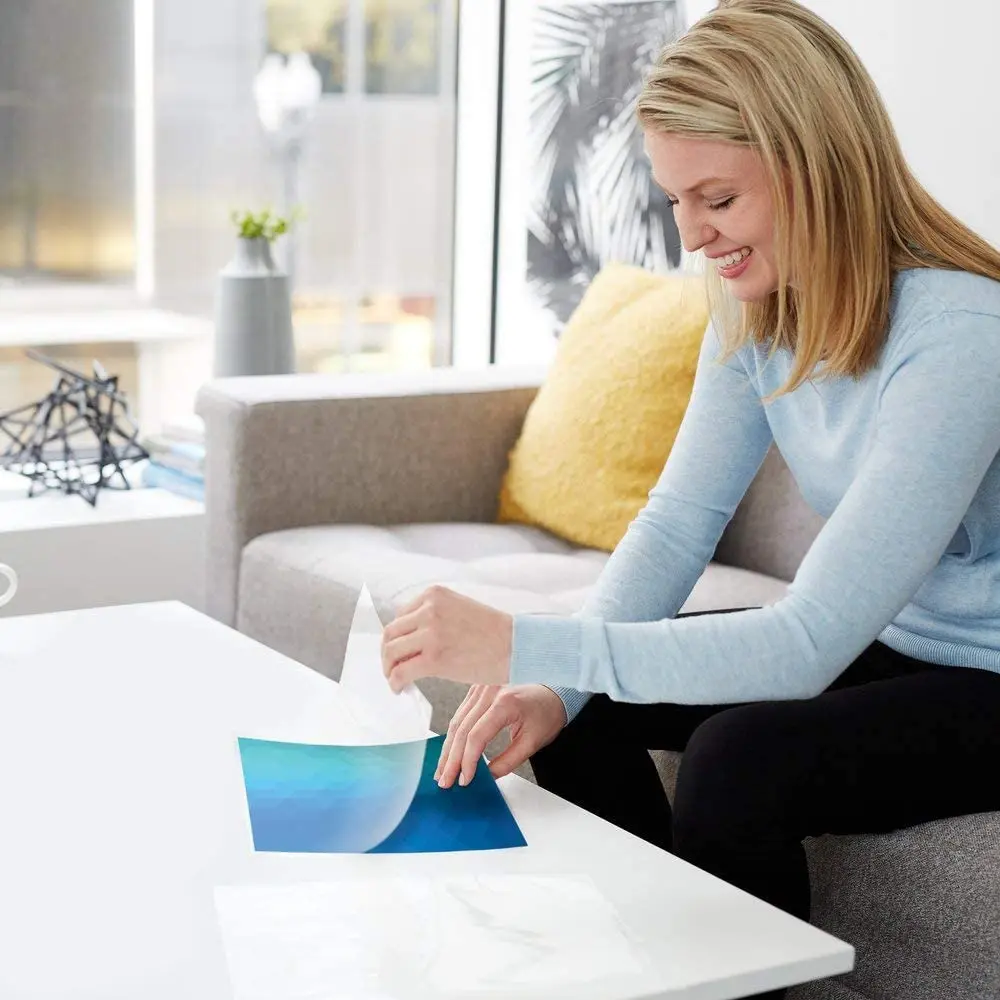 
GBC Laminating Sheets, Self Adhesive Pouches, Repositionable, Letter Size, 3 Mil, SelfSeal NoMistakes, 10 Pack (3747410) 