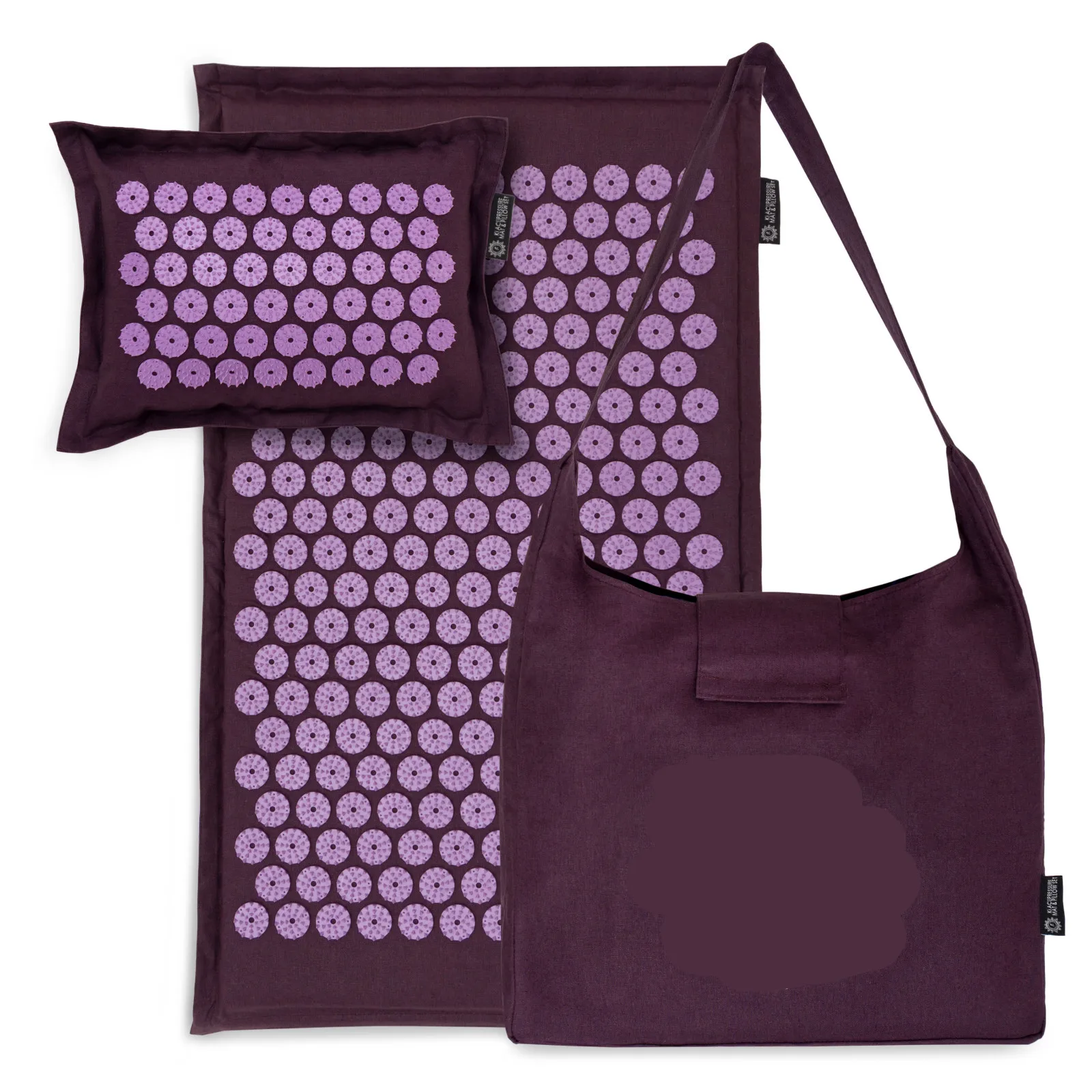 Lightweight Yoga Gift Natural Eco Linen Acupressure Mat Folding Travel Yoga Mat Fitness Gear