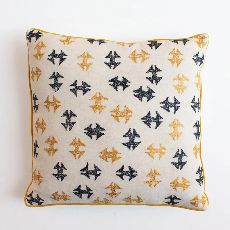 Amazon hot sale 45*45CM Modern Simple Pillows Solid Colour Geometric Cushion Cover For Home