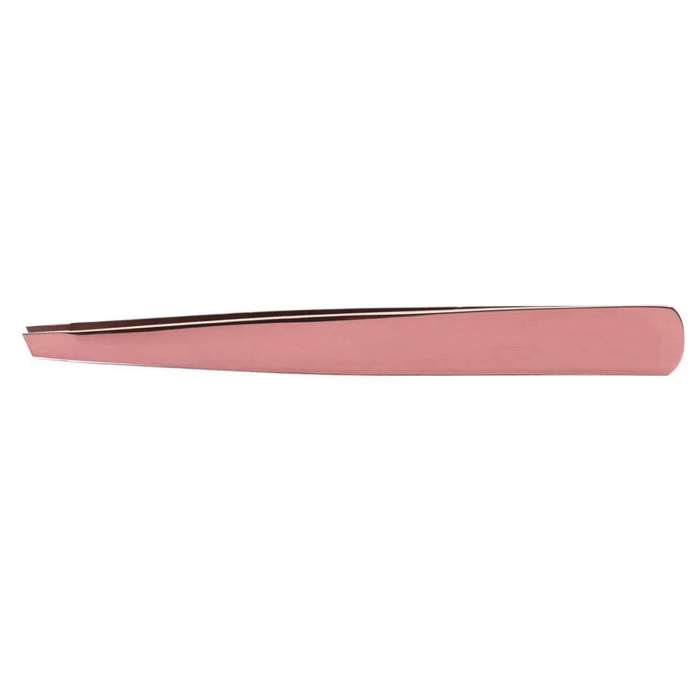 Plastic Handle Body Eyebrow Tweezers Stainless Steel Multicolored Facial Hair Removal Tweezers