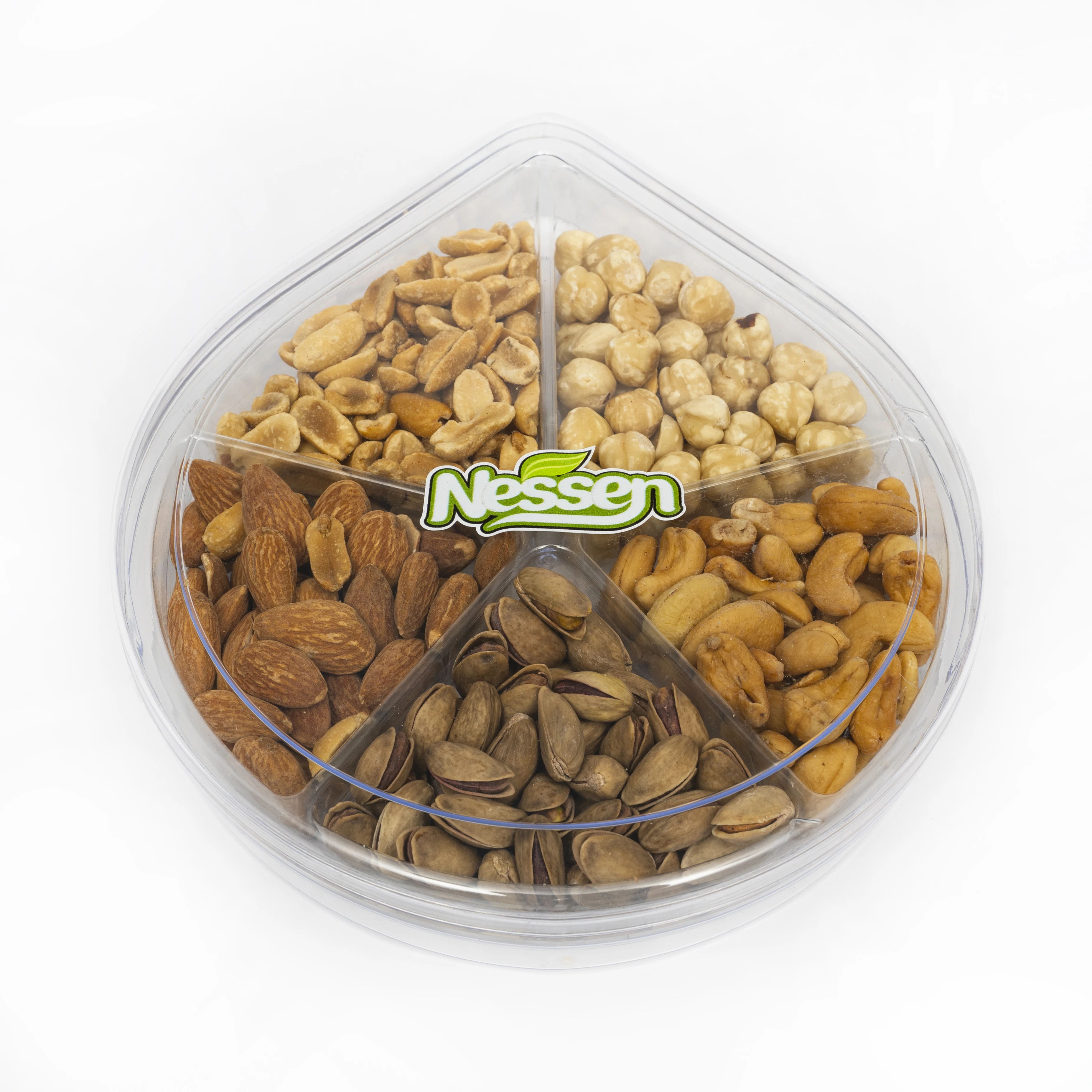 SNACK. MIXED NUTS. PLATE   325 gr.  PISTACHIO,ALMOND,HAZELNUT,CASHEW,PEANUT