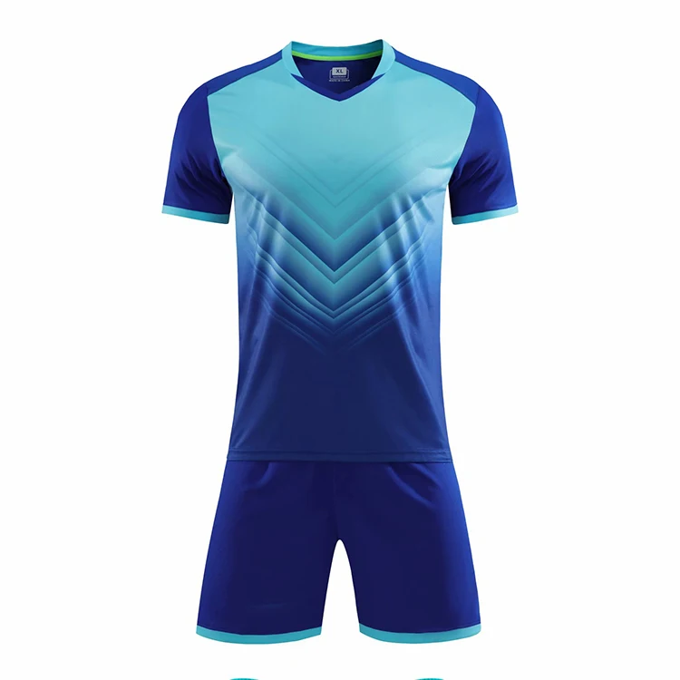 Custom Made High Quality Latest Design 100% Polyester Sublimation Printed Soccer Jersey Uniforms kit For Men And Kids