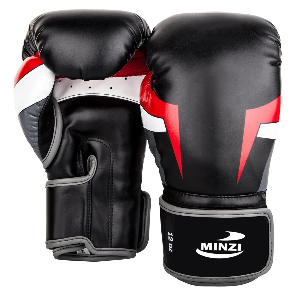 Боксерские перчатки для тренировок из искусственной коровьей кожи спарринга боев в кикбоксинге отлично подходят пробивки