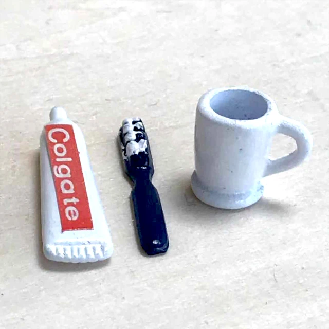 
Miniatures Accessories Tooth Brush and Paste Set for Children DIY 