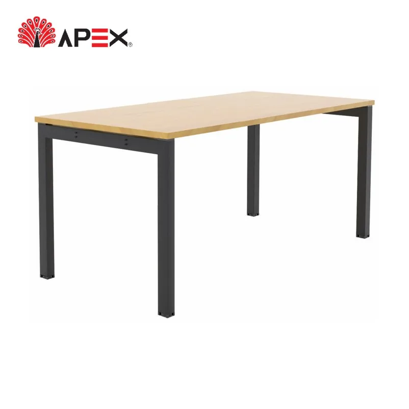 2021 New Design Customize Office Furniture NEO Series Discussion Table with Black Table Leg Desk Modern Wooden Leg Stopper