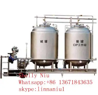 Beer Brewery CIP Cleaning System for juice milk yogurt beverage CIP equipment
