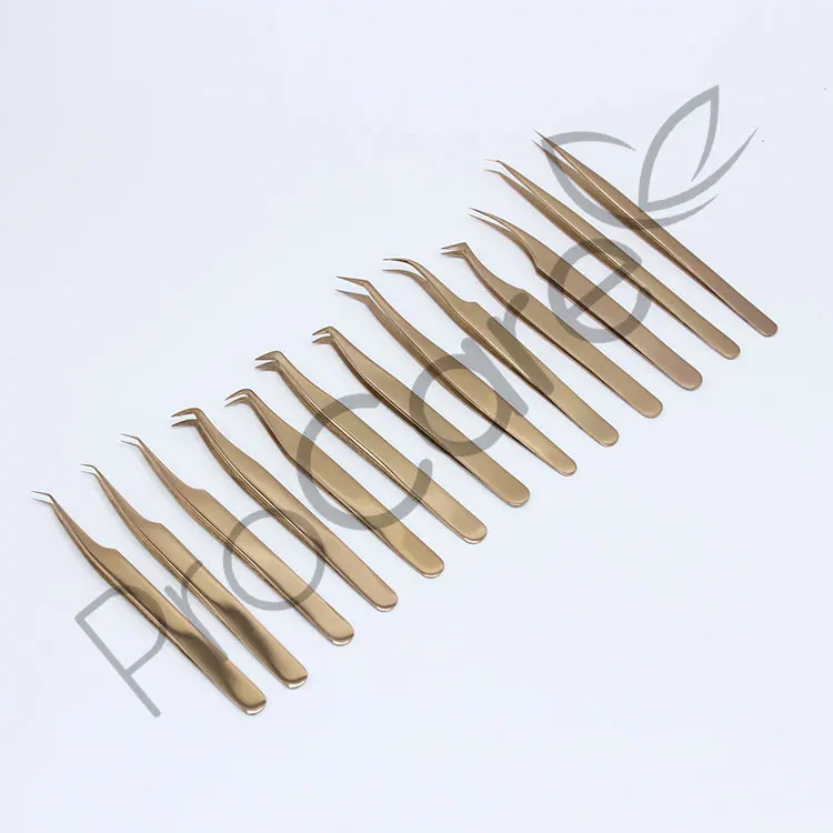  Профессиональный титановый пинцет/пинцет для бровей из нержавеющей стали