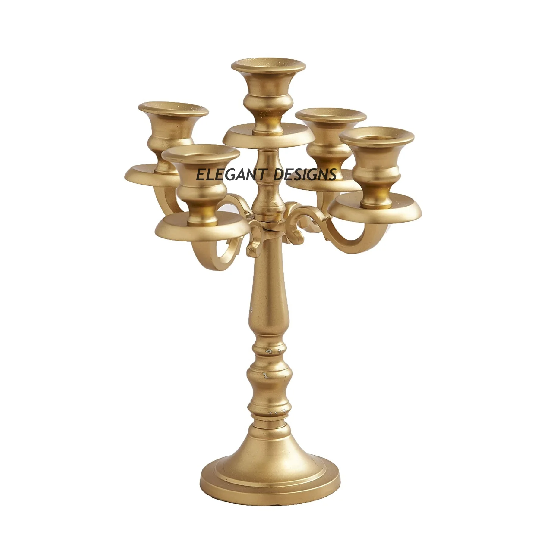 Золотые 5 светлых настольных подсвечников для торжественных мероприятий и свадебных декораций канделябры с латунным покрытием металлический канделябр